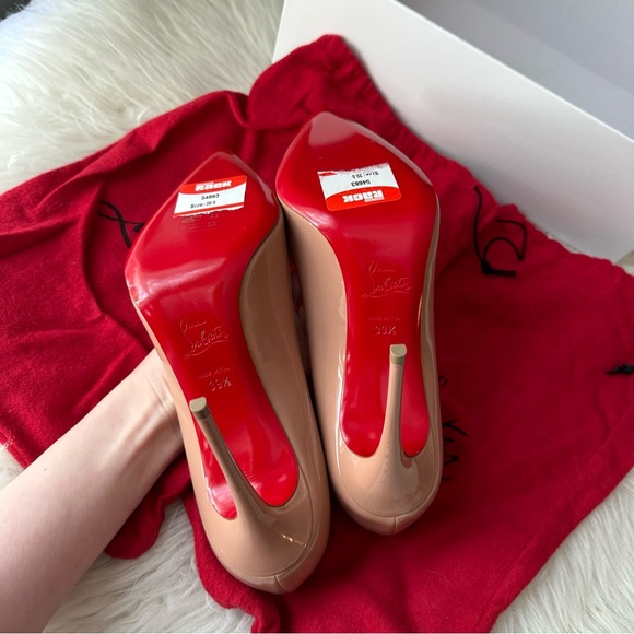 NWOB Christian Louboutin Pigalle Follies Pointed Toe Nude Pump Sz 39.5 - Picture 5 of 16